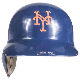 1993 Bobby Bonilla Game Used & Signed New York Mets Batting Helmet (MEARS & JSA)